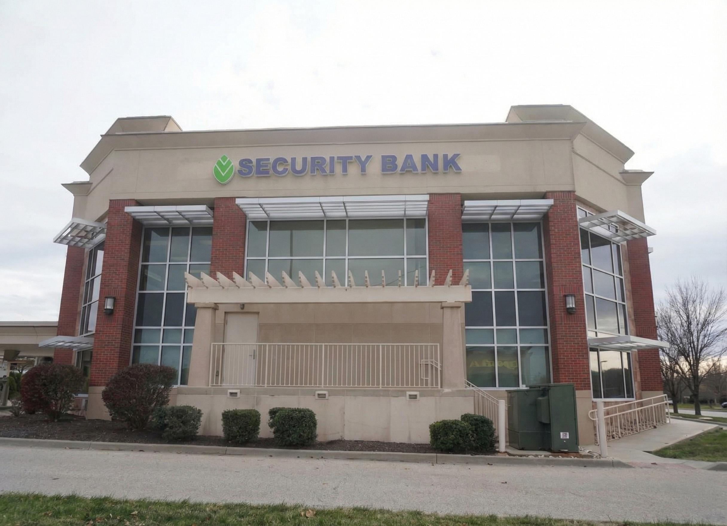 Commercial facade after cleaning